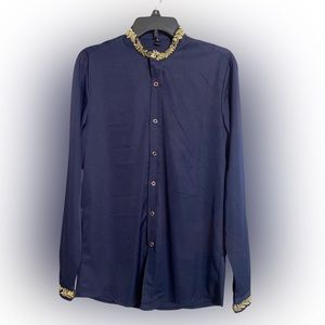 Navy blue dress shirt